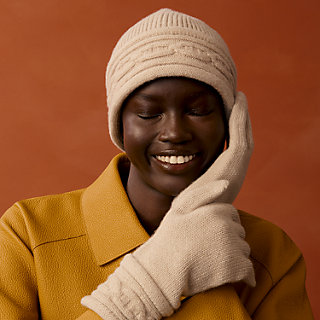 ニットキャップ 《ヘヴン・ツイスト》 - ブラック | Hermès - エルメス